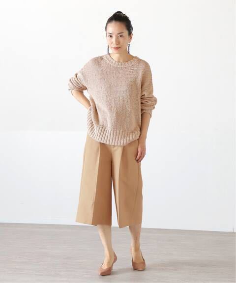 VERMEIL par iena☆今季コットンWクロスギャバキュロットベージュ新品タグ付き