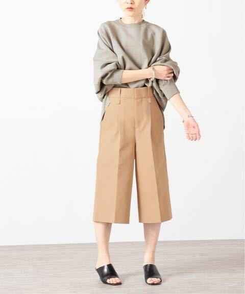 VERMEIL par iena☆今季コットンWクロスギャバキュロットベージュ新品タグ付き