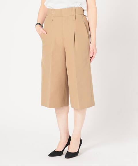 VERMEIL par iena☆今季コットンWクロスギャバキュロットベージュ新品タグ付き