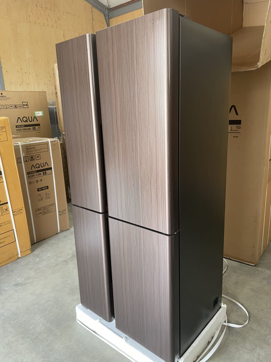 未使用 展示品】【超美品】アクア冷蔵庫 AQR-TZ51K(ダークウッド
