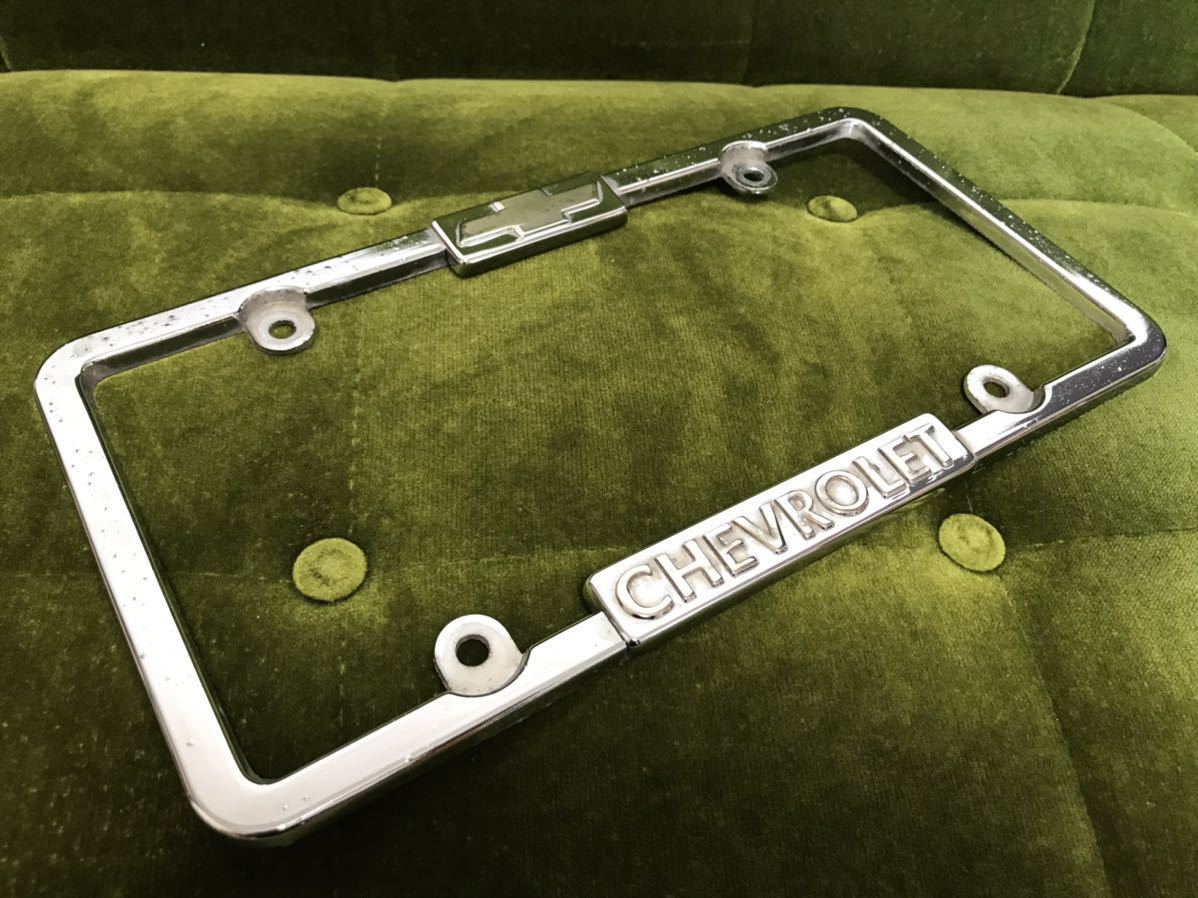 ☆送料無料 CHEVROLET ナンバーフレーム シボレー ローライダー 