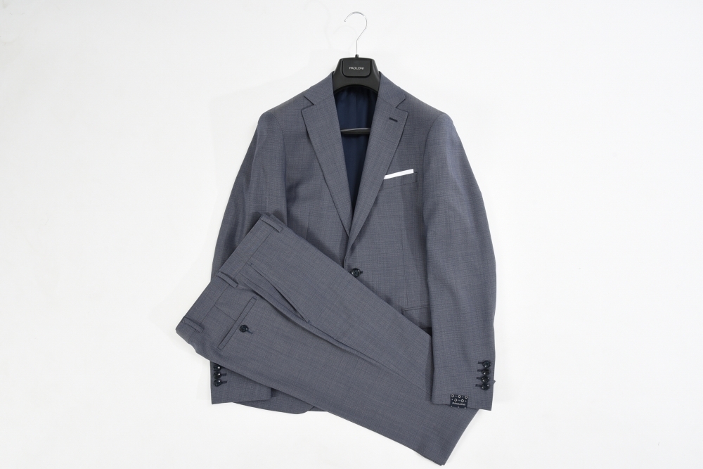 厳選 新着 新品 13万 PAOLONI スーツ シングル 2B 3ピース F.LLI CERRUTI DAL 1881 Superissimo イタリア製 グレー パオローニ 313851 PAOLONI パオローニ パオローニ（スーツ・セットアップ｜メンズ 1Bシングル タキシードスーツ アイム