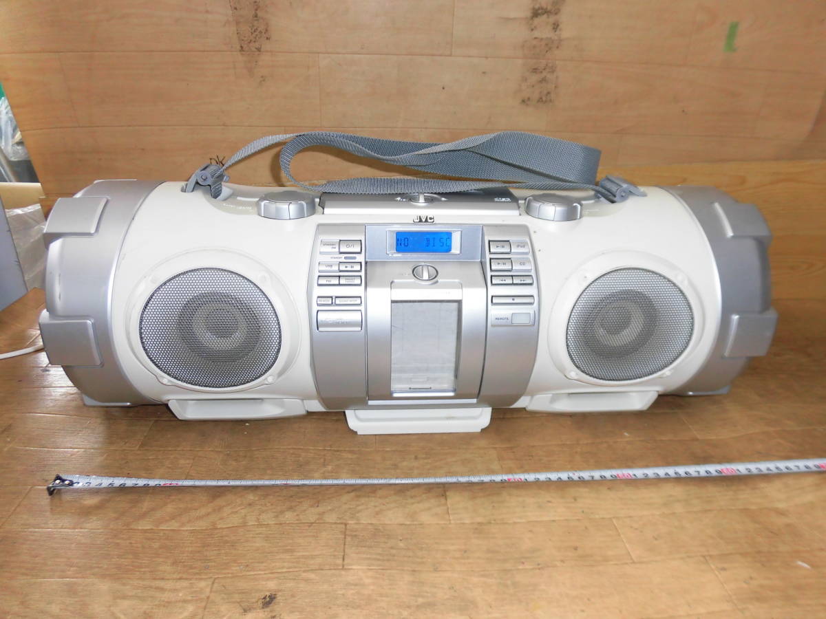 9391 JVC RV-NB50-W パワードウーファーCDラジカセ JVC | パワード
