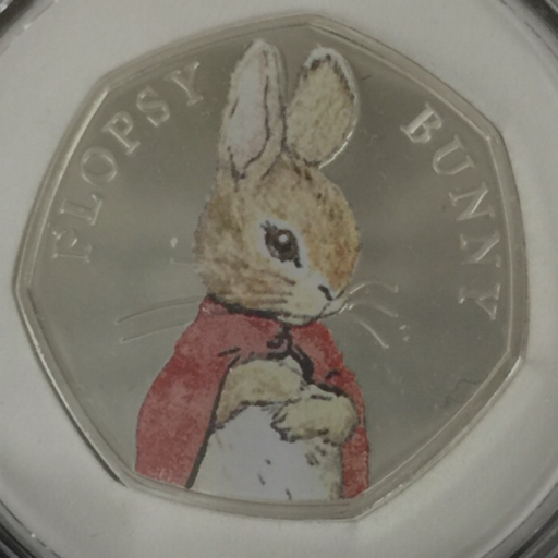 2018年 フロプシー プルーフ銀貨 ビアトリクスポター ピーターラビット