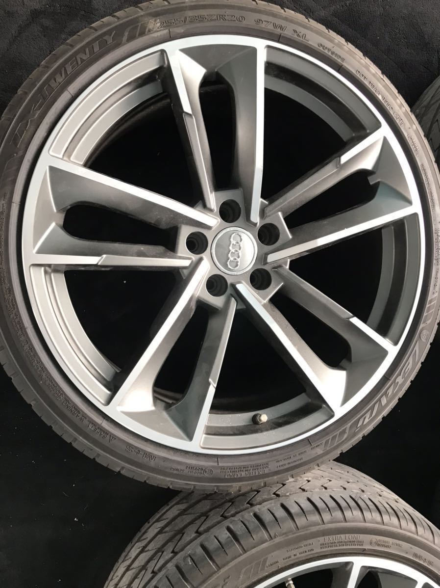 1円売り切り！純正？アルミタイヤ4本SET アウディA7より 20×9J 255 