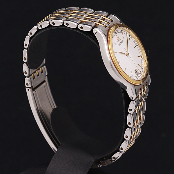 1円☆正規☆【セイコー】クレドール 5972-6000 SS×18KT ホワイト文字盤
