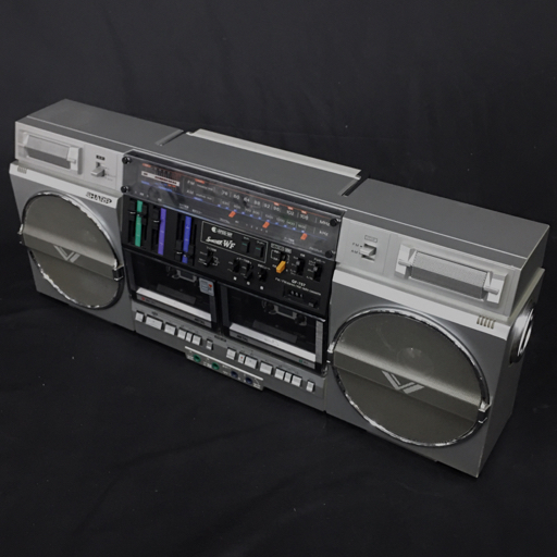 SHARP GF-757 FM AM ラジオ カセットデッキ ダブルラジカセ シャープ