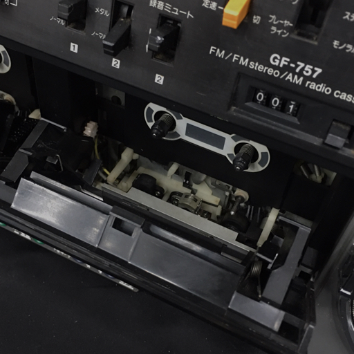 SHARP GF-757 FM AM ラジオ カセットデッキ ダブルラジカセ シャープ
