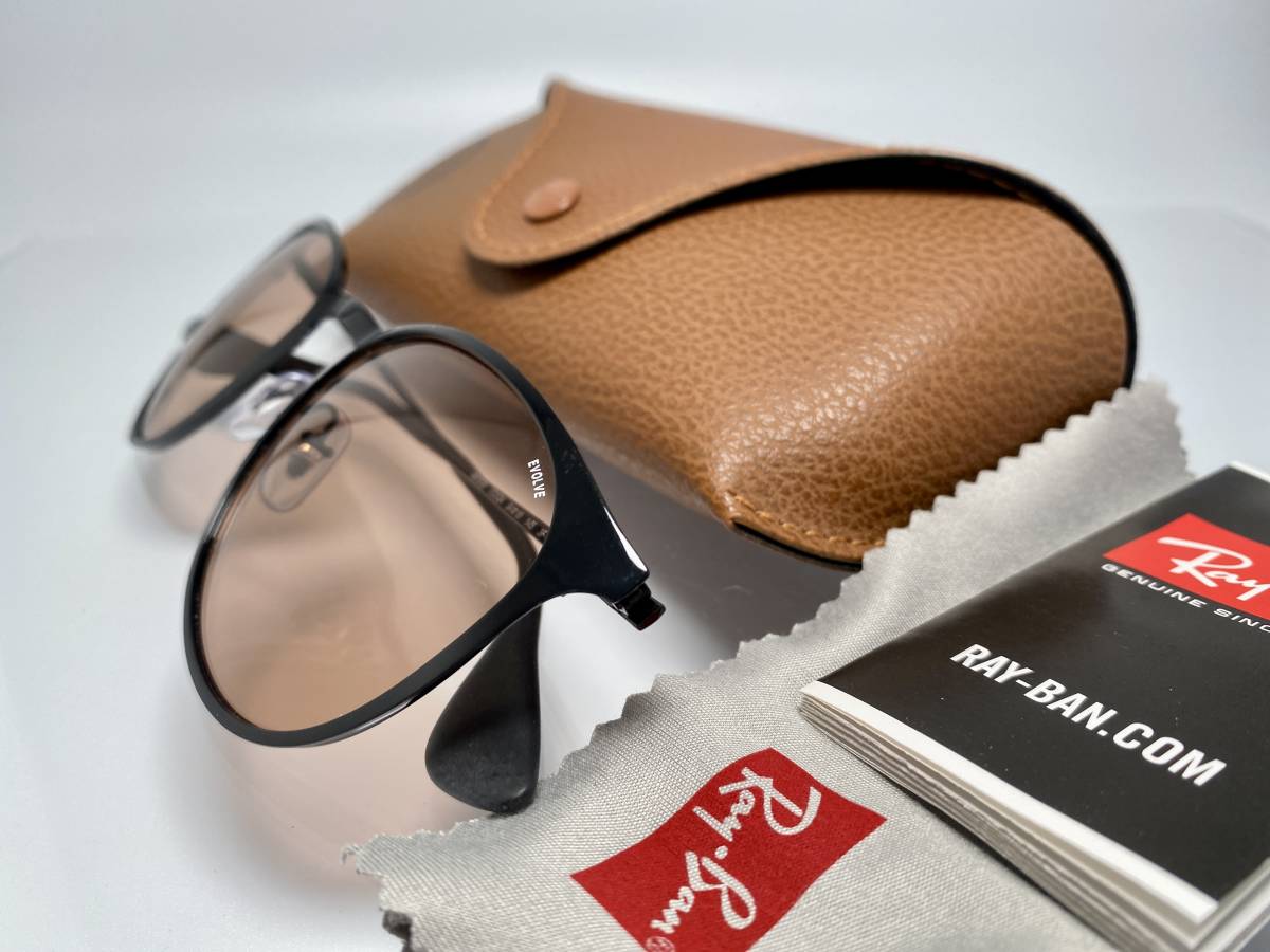 調光レンズ☆RAY-BANレイバン ERIKA METALエリカ RB3539 002/Q4 黒 