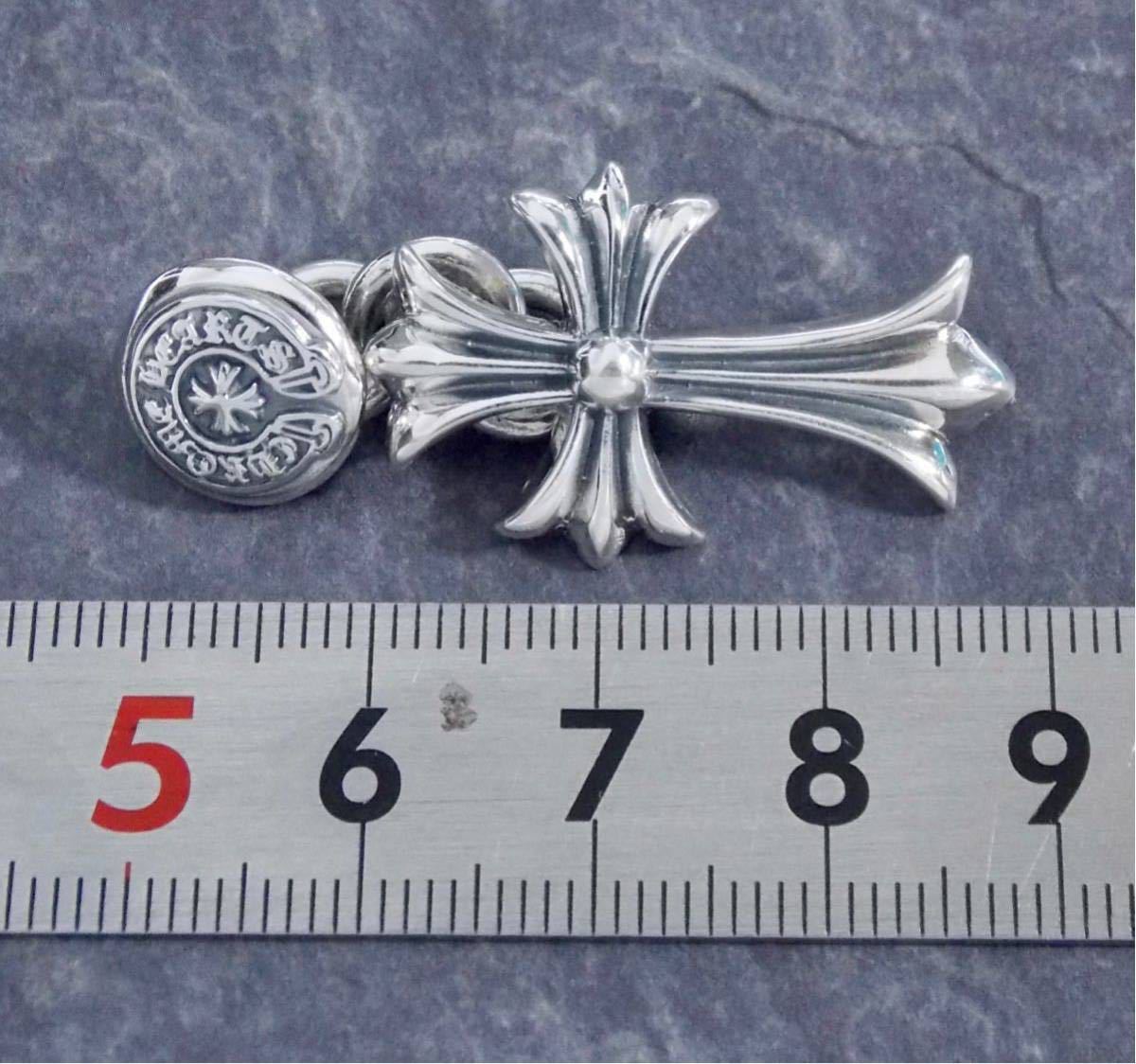 クロムハーツ/カフスボタン/CHクロス/新品加工/2個セット/インボイス/1 