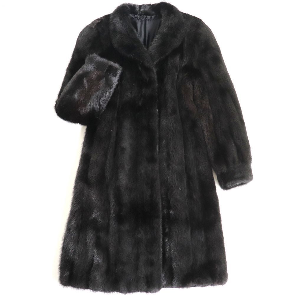 美品 毛皮コート SAGA MINK 上質 状態良好 ボリューム 黒 17 楽天市場 