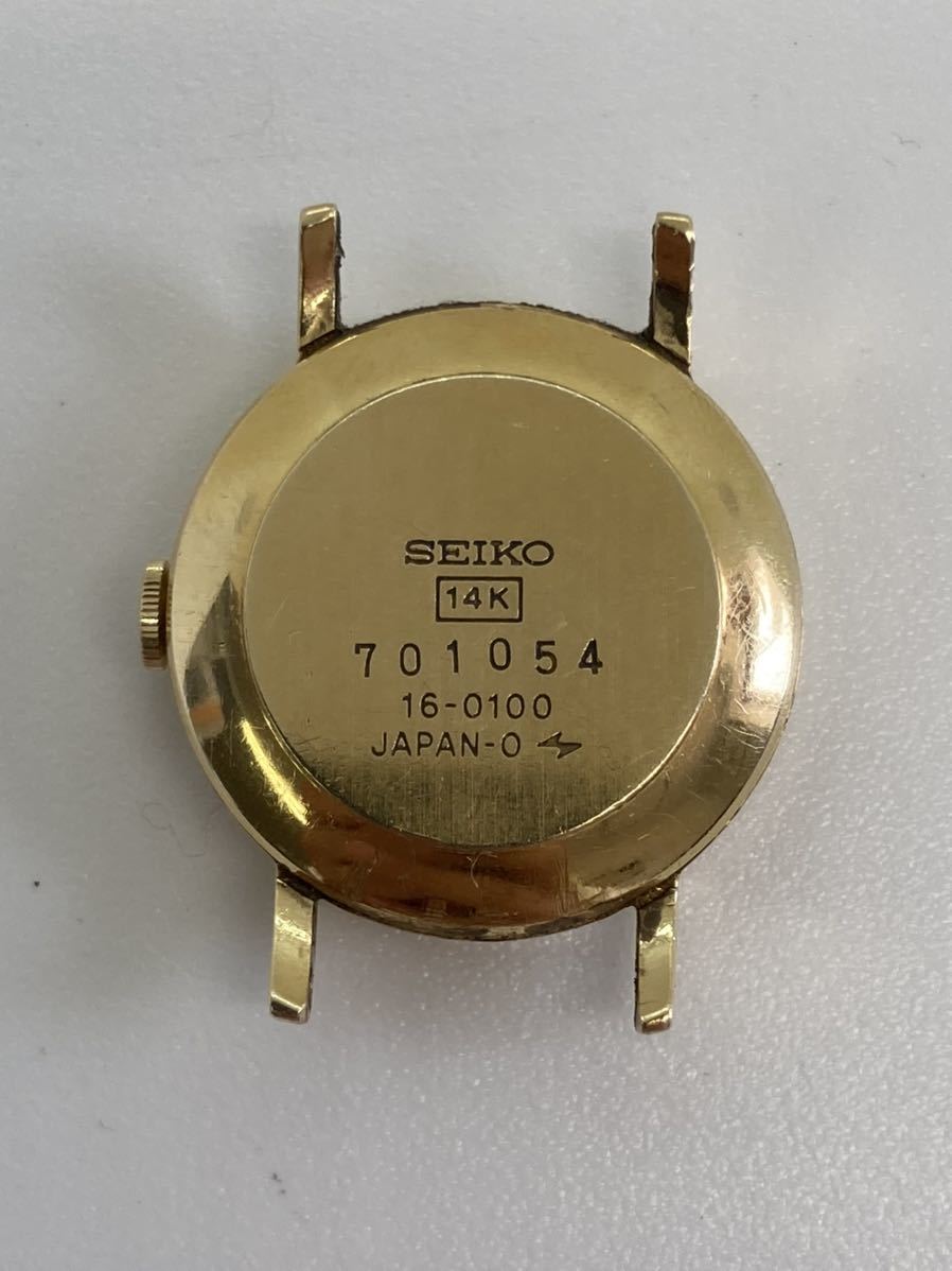 ☆1円 美品 SEIKO セイコー K14 14K 腕時計 クォーツ レディース 16 