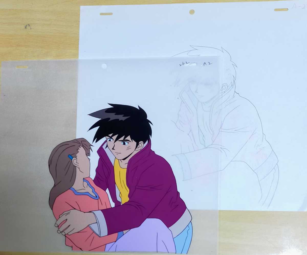 勇者指令ダグオン(サンライズ作品TV)セル画,動画,炎と天使型の宇宙人_1