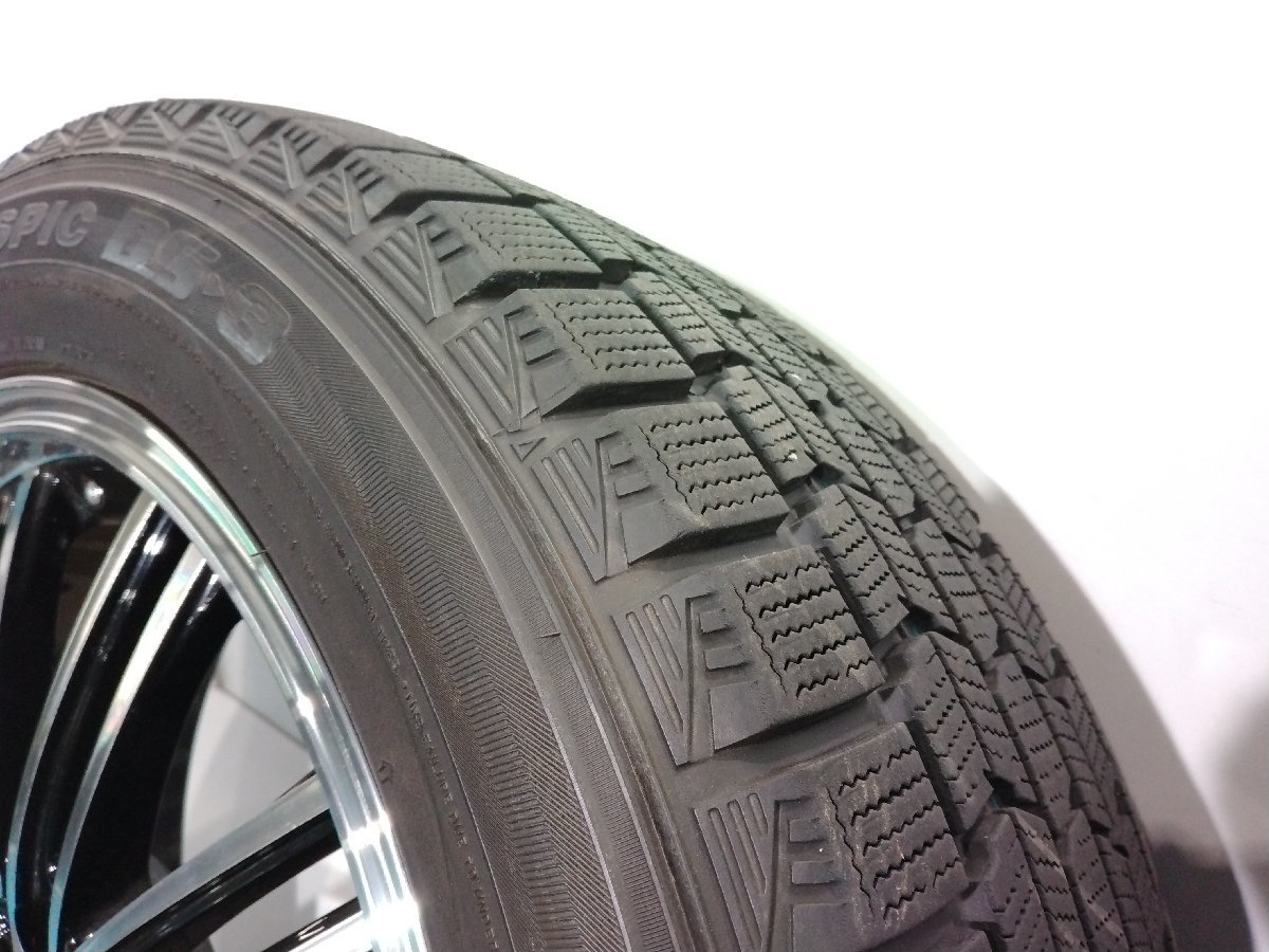 Voltec Ds スタッドレス ホイール4本 ダンロップ GRASPIC DS-3 225/55R18 98Q 2012年製/ ホイール Voltec 18 ...