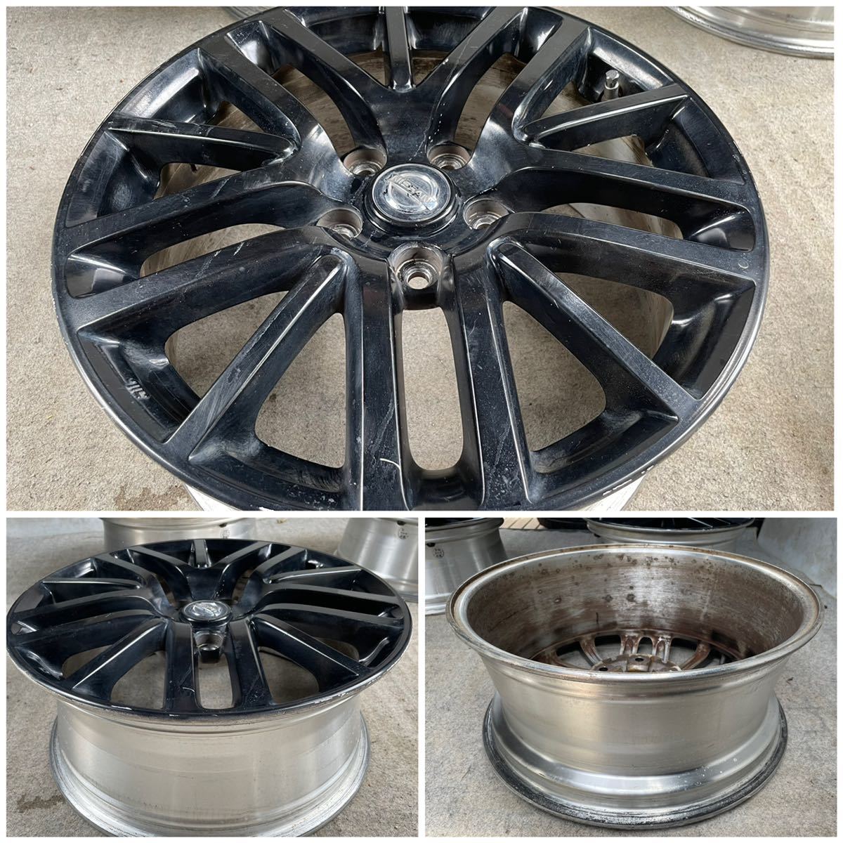 NISSAN フーガ Y50 17インチ タイヤ・純正ホイールセット 4本 アルミ 