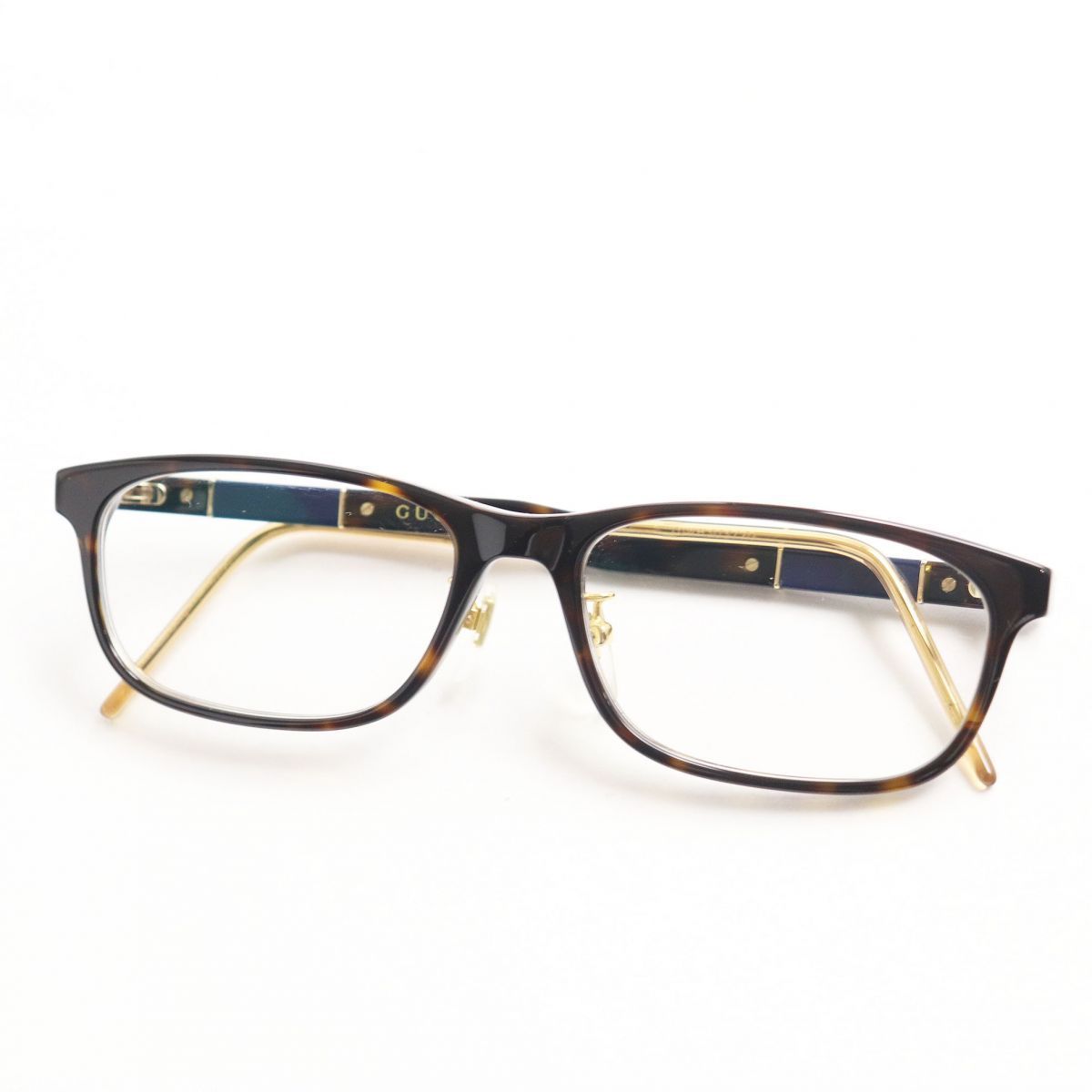 【品質保証，大人気】 良品 GUCCI グッチ GG0858OJ 001 セルフレーム メタルリム スクエア クリアレンズ メガネ／眼鏡 ハバナ&times;ゴールド 55 16 145 ケース付き(その他)｜売買されたオークション情報、yahooの商品情報を 服飾小物