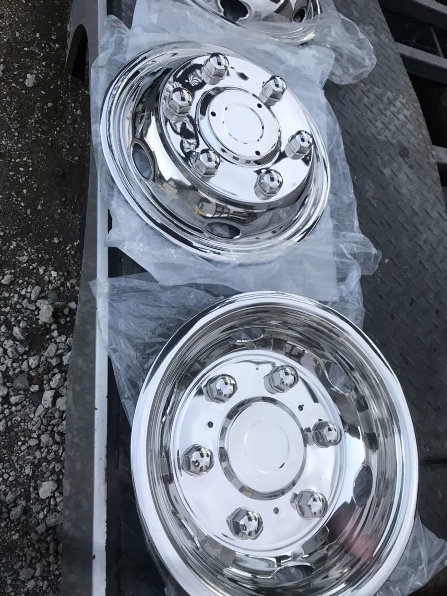 ほぼ新品 ホイール ライナー 16インチ 6穴 PCD 222.25 ステンレス 汎用  