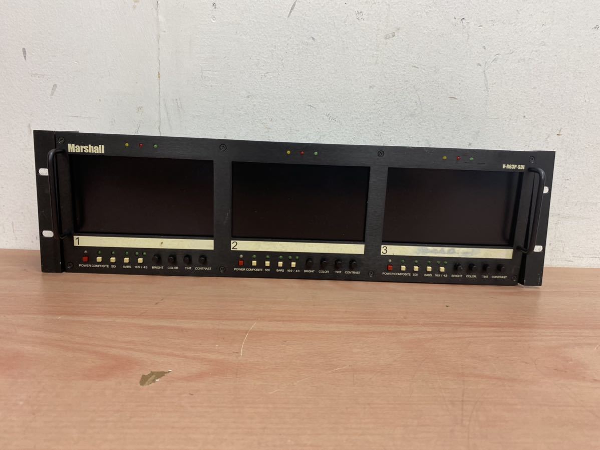 Marshall V-R63P-SDI - Triple Ecran LCD 5.8" Pour Rack (PAL/NTSC) Occasion
