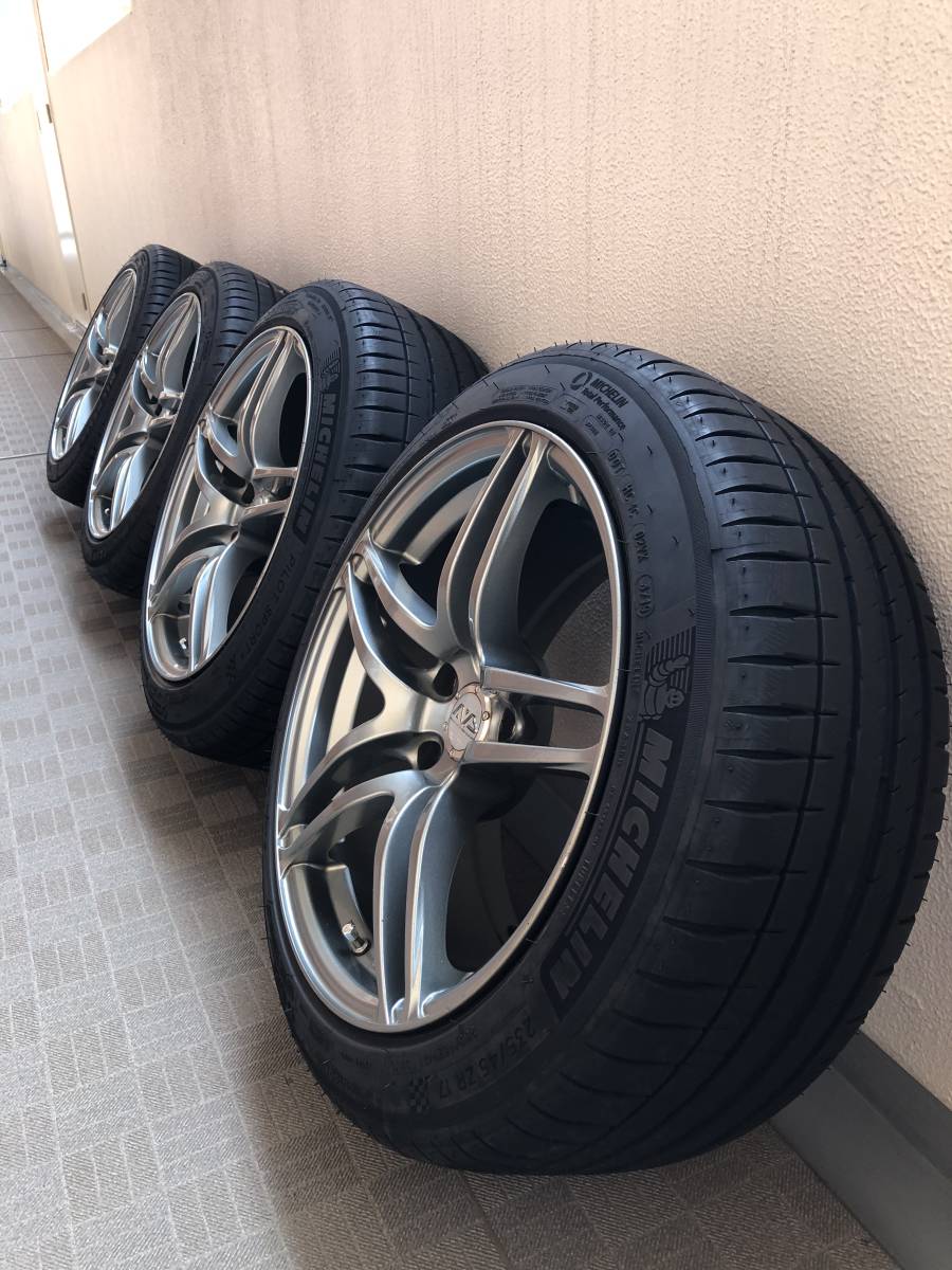 ☆YOKOHAMA AVS Model5☆17インチ 5穴 pcd 114.3 (8J+38/9J+45
