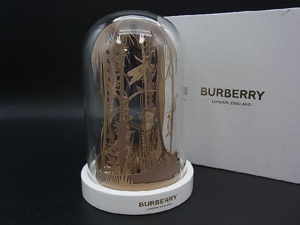 1円 □美品□ BURBERRY バーバリー ペーパークラフト ガラスドーム 
