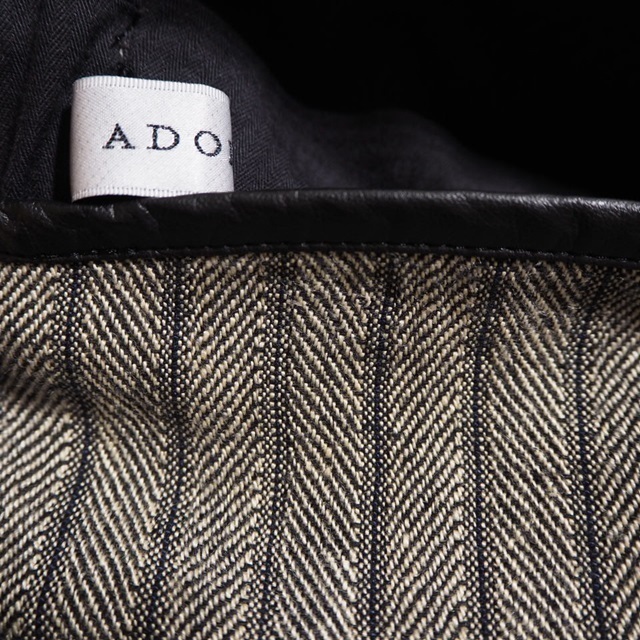 B4295H ▽ADORE アドーア▽ サーブルヘリンボーン プリーツ切り替え  