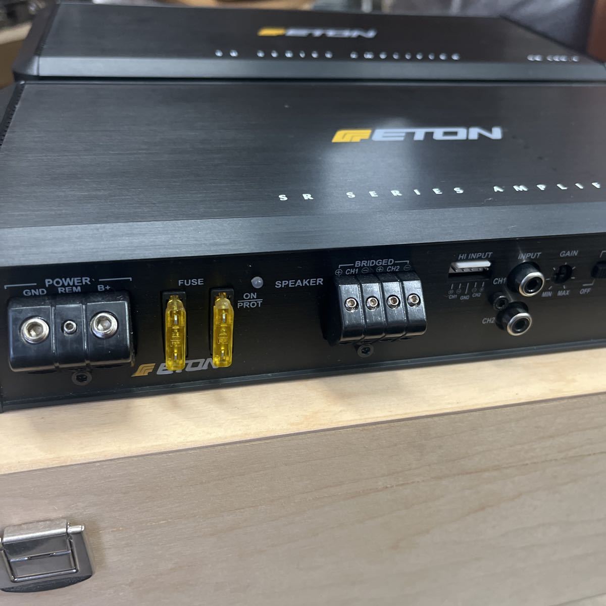 ETON SR100.2 2chパワーアンプ ETON 2chパワーアンプ SR100.2 2台セット イートン アンプ 自動車