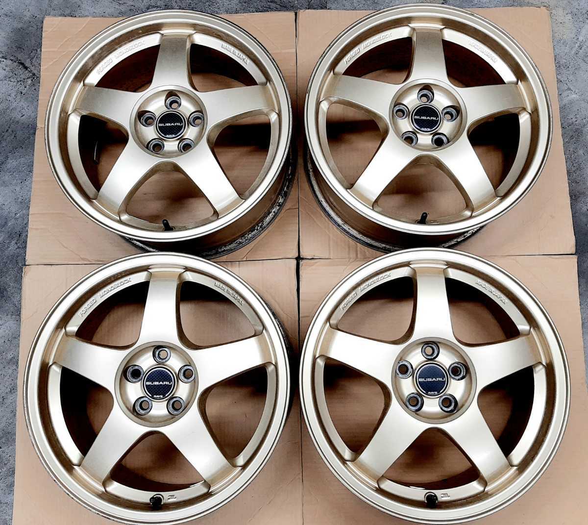 希少】スバル STI 純正オプション 17インチ ホイール レイズ RAYS TE37