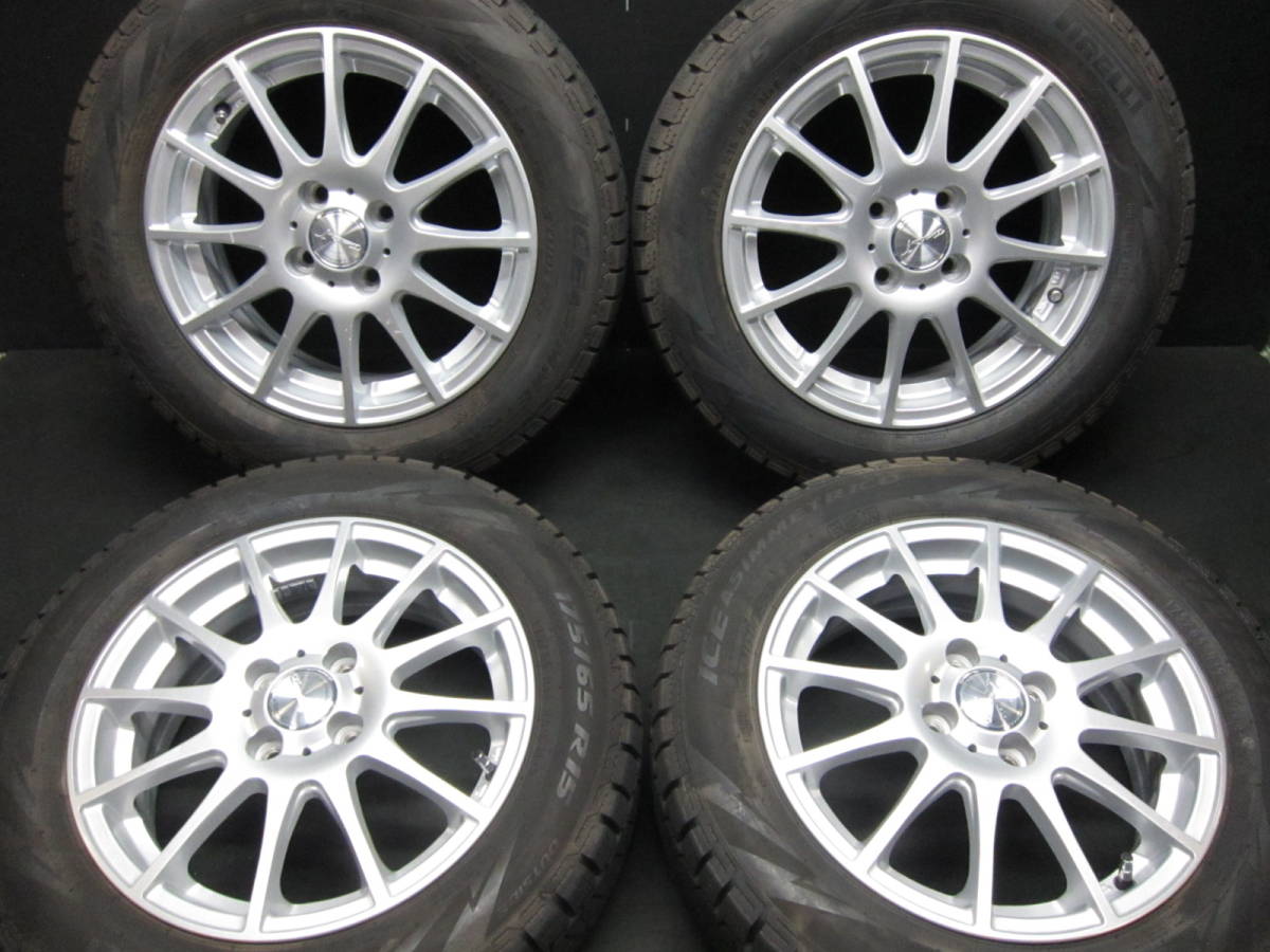 社外アルミ ピレリ 175/65R15 アクア フィールダー IQ フィット イン 