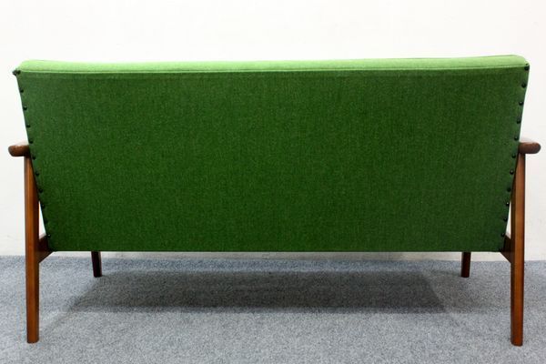 karimoku/カリモク60 Kチェア 2シーターソファ タープグリーン 中古  