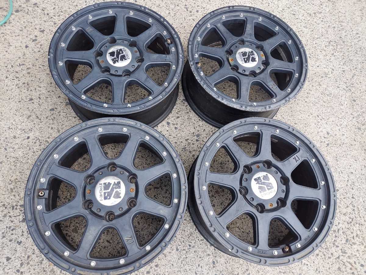 エクストリームJ 16インチ アルミホイール 16x7j 6H 139.7 +30 4本  