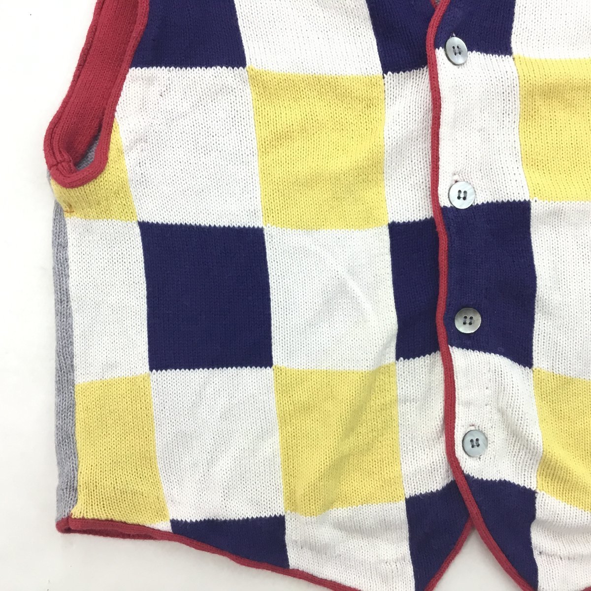 □ISSEY MIYAKE（イッセイミヤケ） ベスト ニットベスト レトロ 綿