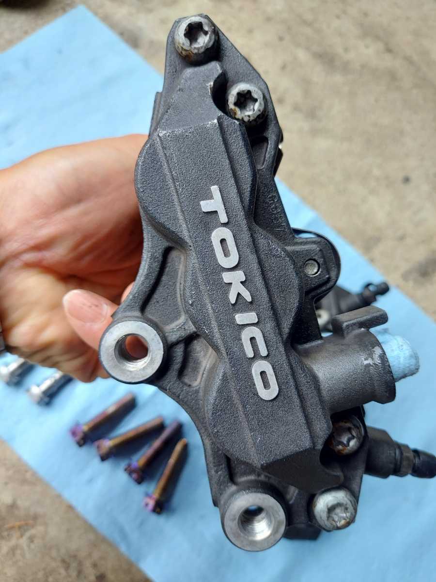 ゼファー1100 トキコ6ポッドキャリパー ゴールド 62mm ZRX400流用