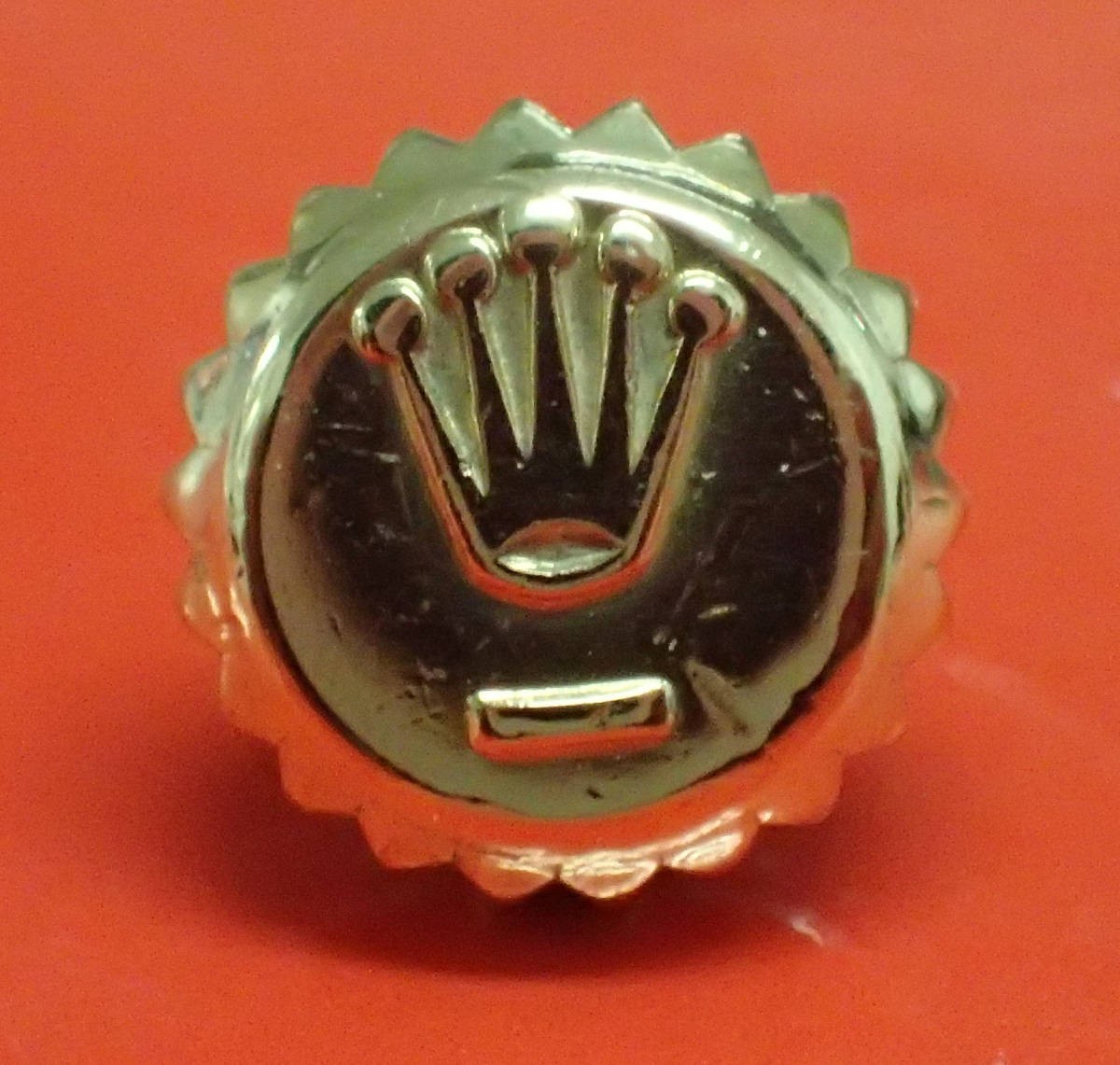 ROLEX ロレックス 純正 600-8 金 リューズ 竜頭 6mm デイトジャスト デイト 1600 1601 1625/3 1803 16013 16018 16253 16258 18038【3】