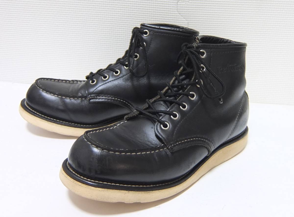 レッドウィング 8130 アイリッシュセッター モックトゥ USA 羽タグ 黒