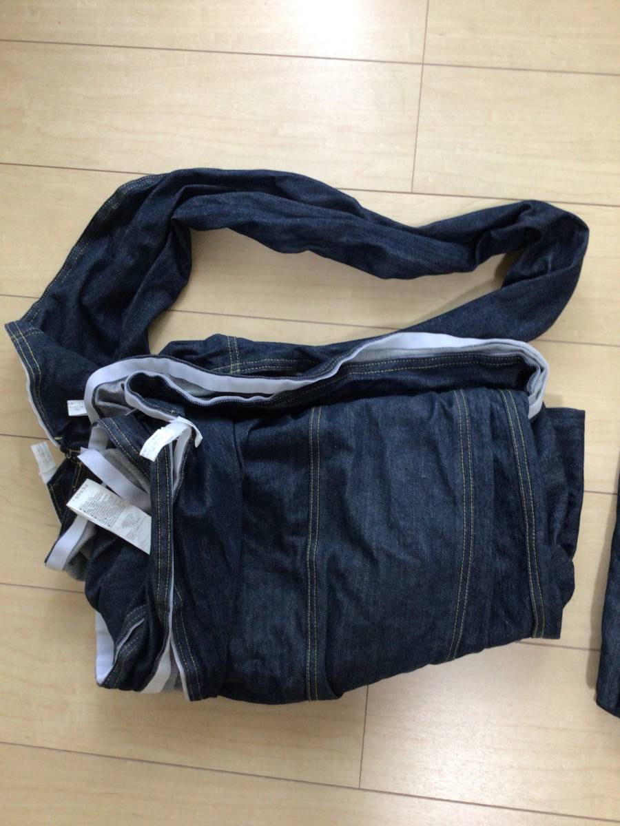 無印良品 MUJI 2シーター ワイドアーム ソファーカバー デニム