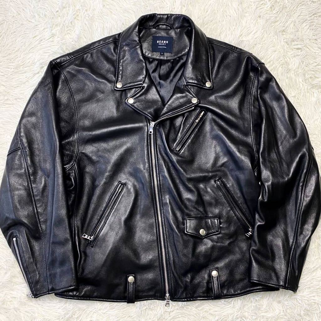 未使用 希少L ビームス ハート【トロトロ吸い付く手触り】 BEAMS HEAT 