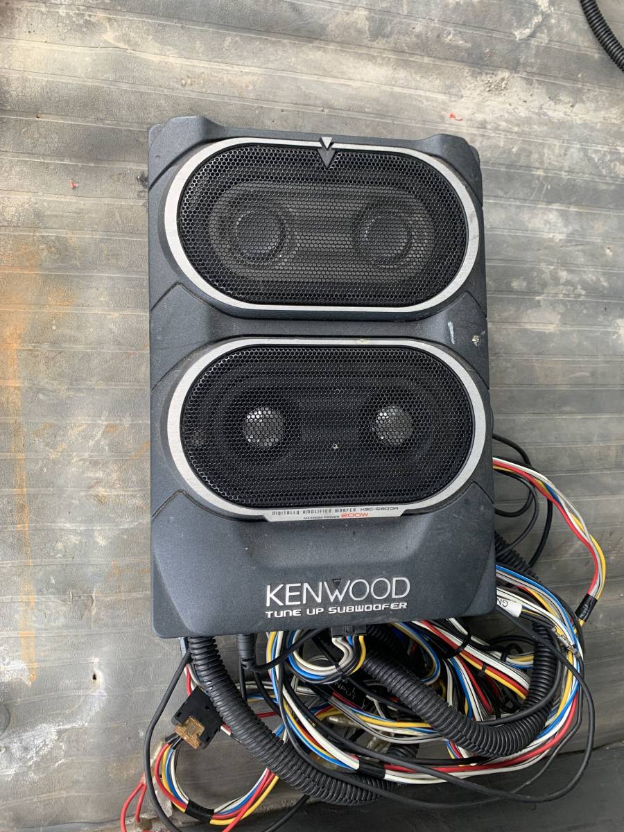 車 未使用品KENWOOD KSC-680DW パワードサブウーファー
