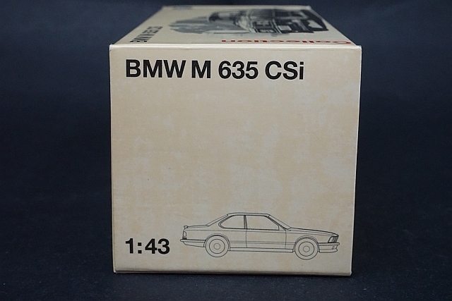 ミニチャンプス PMA 1/43 BMW M 635 CSI 1984-1989 ブルー ディーラー