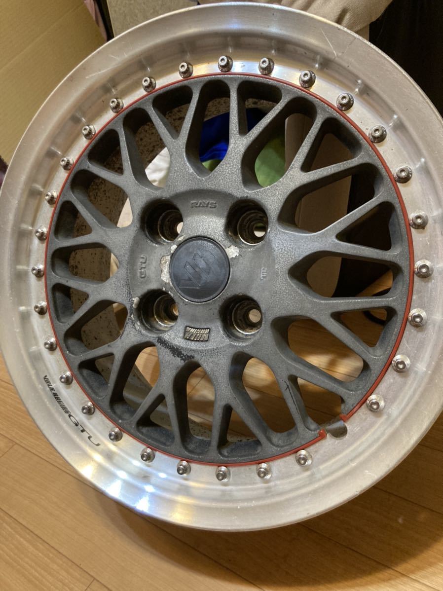 RAYS ホイール　セット　16インチ　ボルクレーシング　グループA　旧車 レアな当時物 レイズ ボルクレーシング GTU 16インチ ホイール 16X7.0J