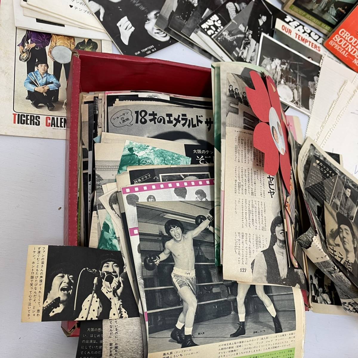秘蔵】ザ・テンプターズ コレクター品 昭和レトロ 当時物 サイン色紙