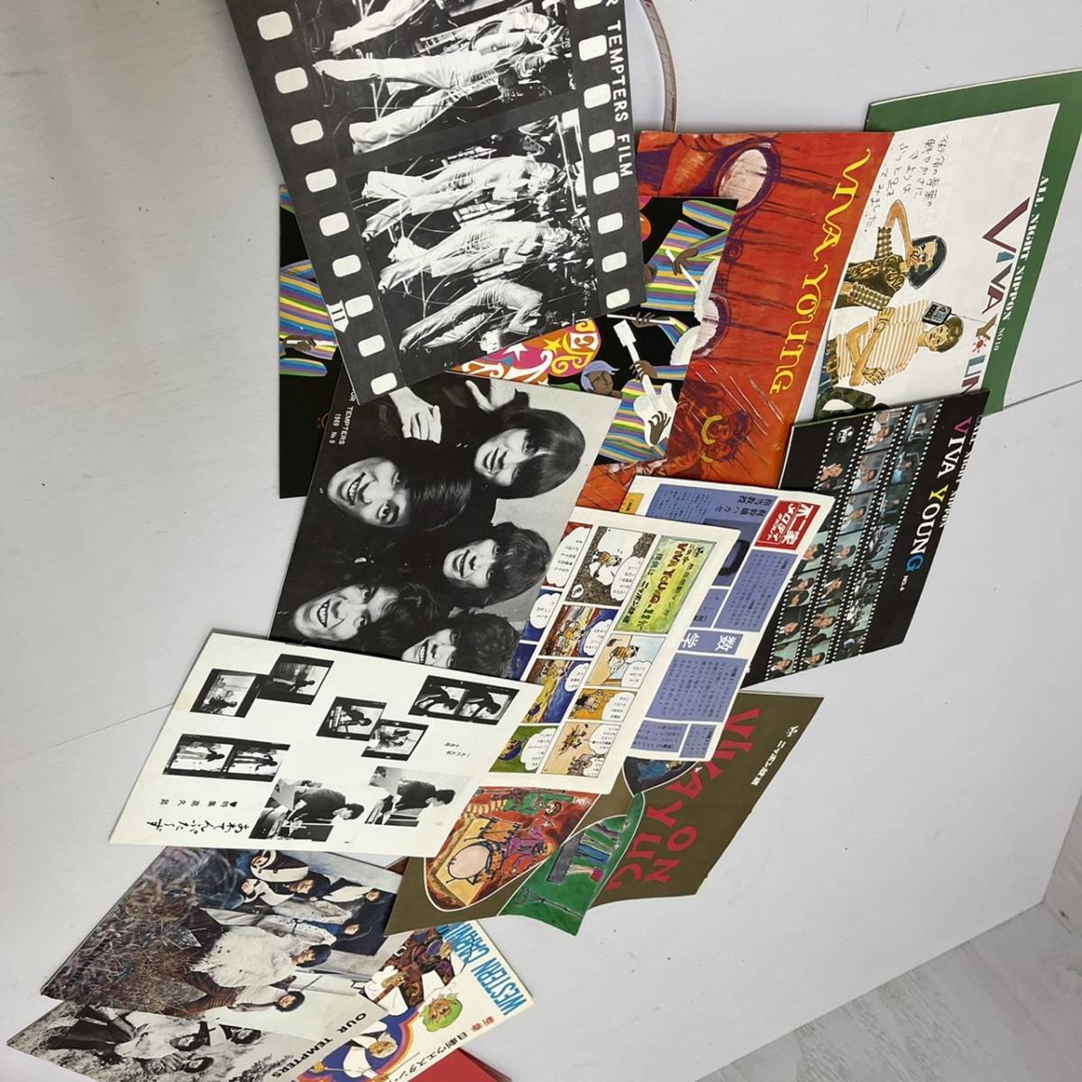 秘蔵】ザ・テンプターズ コレクター品 昭和レトロ 当時物 サイン色紙