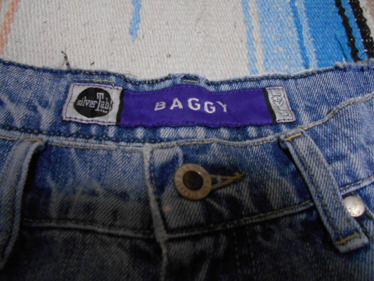 １９９７年製 Levi's SILVERTAB BAGGY SHORTS リーバイス シルバータブ バギー ショーツ ジーンズ短パンHIPHOP RAP REGGAE SKATEBOARD PUNK リーバイス BAGGY シルバータブ SILVER TAB ショッピング