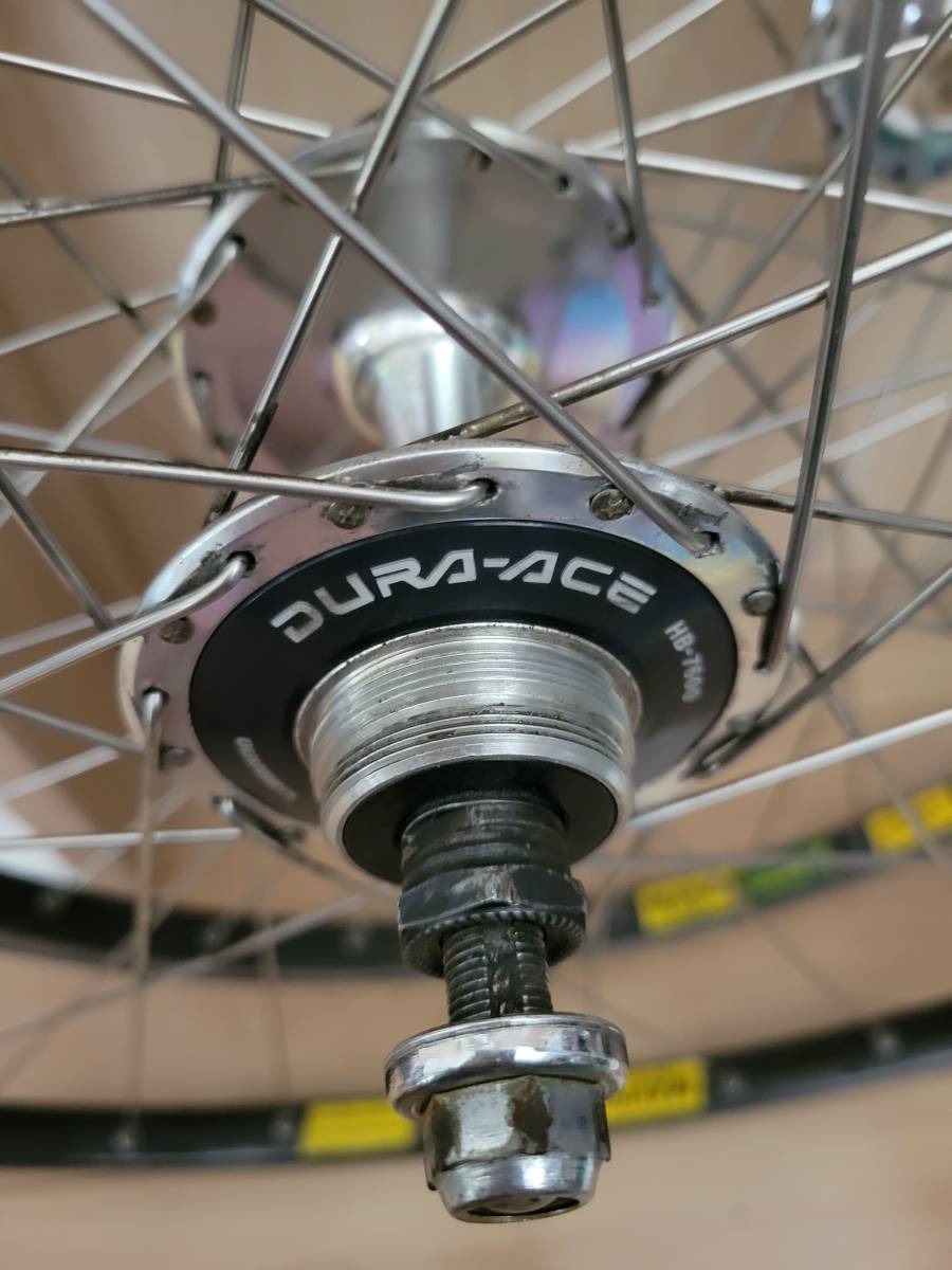 自転車 mavicリム×njsハブ ホイール 前後セット