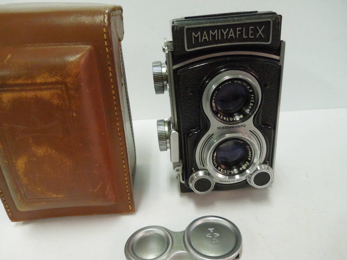 オールドカメラ☆ MAMIYAFLEX ズイコー 7.5㎝ F3.5 MAMIYAFLEX Yahoo!オークション - カメラ 二眼レフカメラ &frasl;