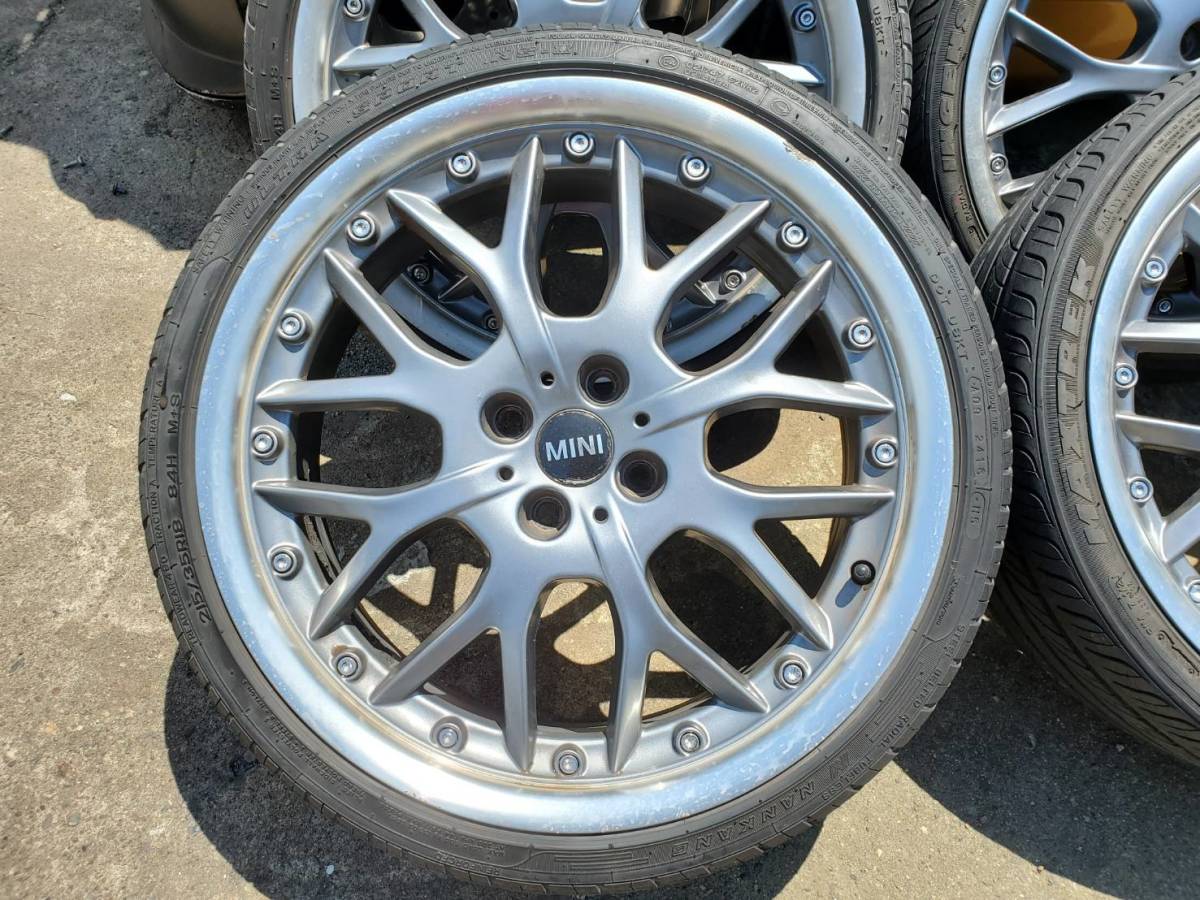 18インチ BBS クロススポークコンポジット風 4本通し 7.5J 4H 4穴 PCD 