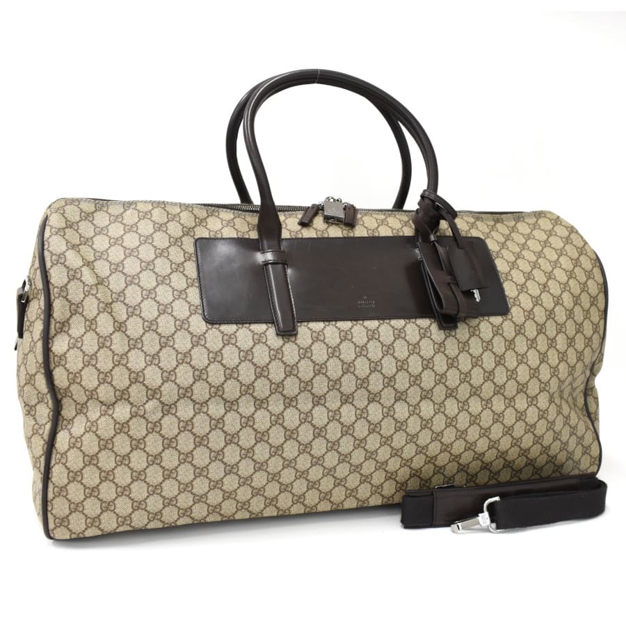 1円 ◎極美品 GUCCI グッチ ボストンバッグ 2WAY トラベルバッグ 旅行 