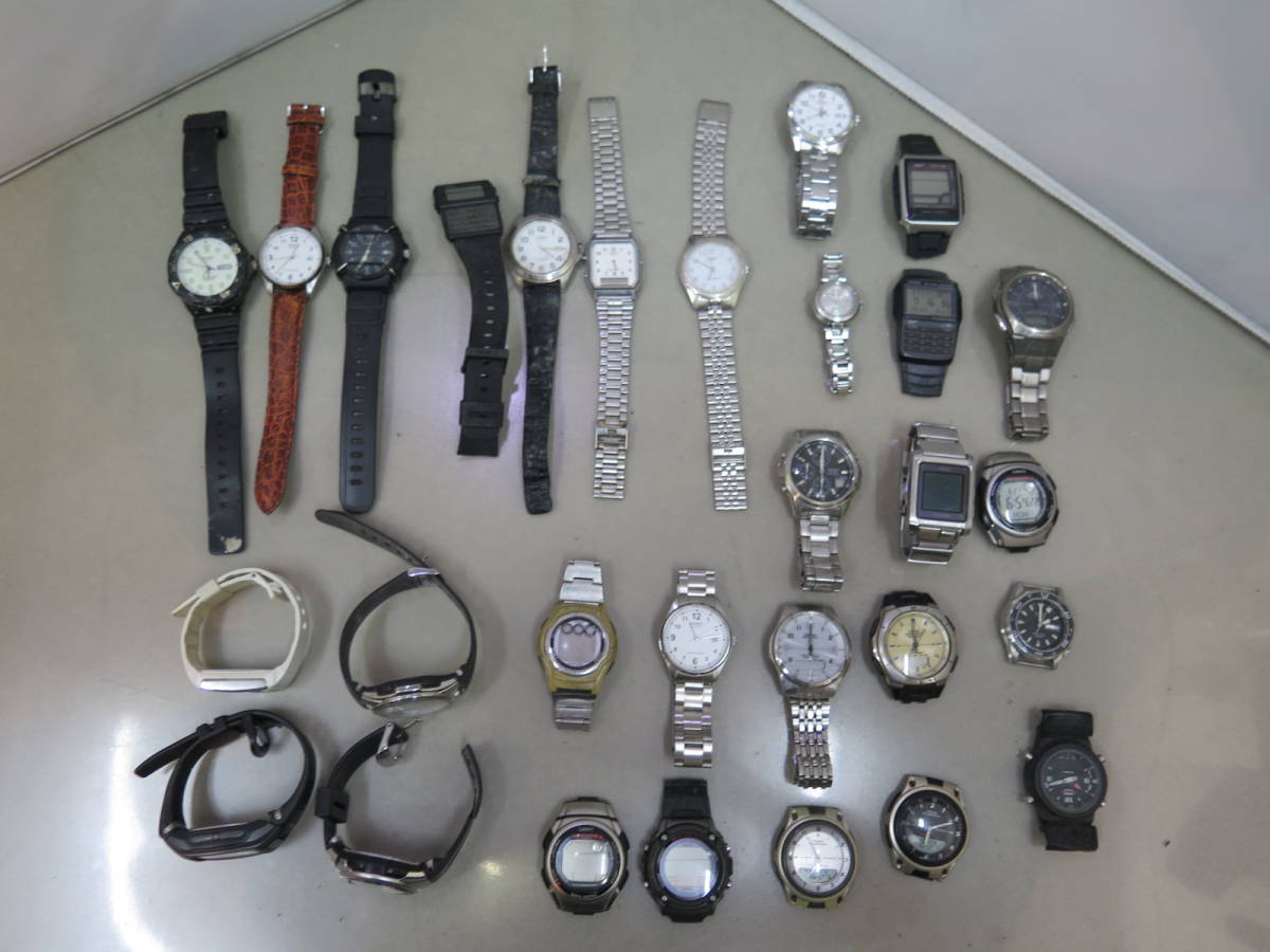 カシオ いろいろまとめて 時計 1円～△CASIO 計45点 CASIO 腕時計 - 稼動品