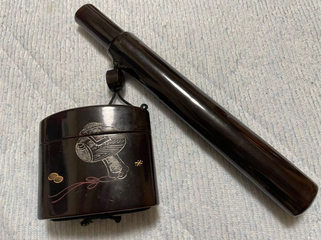 ▽煙草入れ 煙管 パイプ 喫煙具 煙草ケース キセル入れ タバコ▽時代物