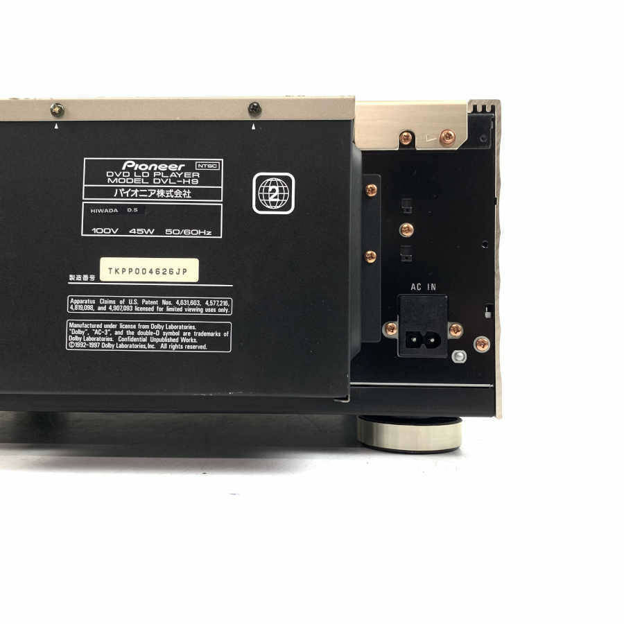 PIONEER DVL-H9 パイオニア DVD/LDプレーヤー○委託品【TB】