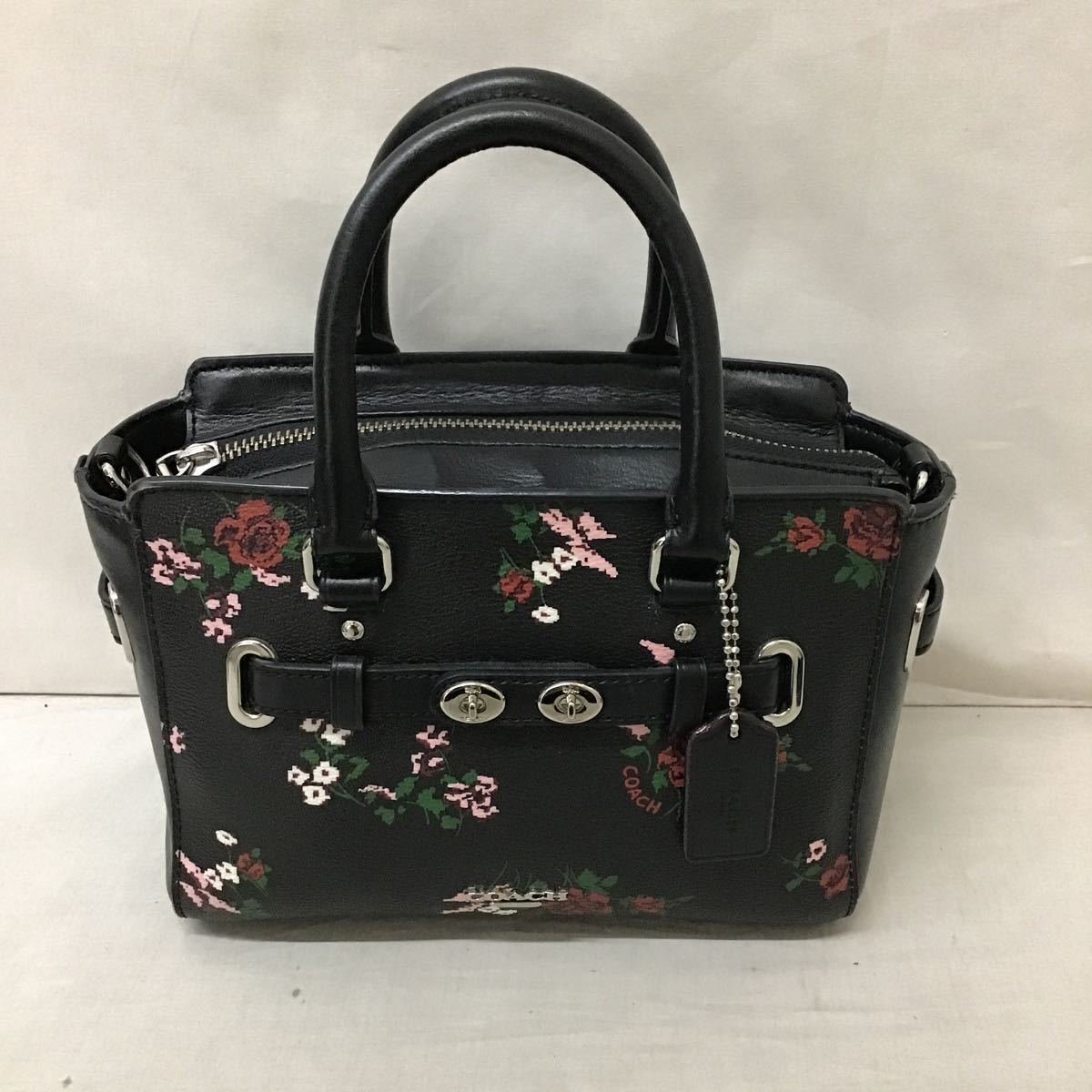 20220628【COACH】コーチ ハンドバッグ チョークマルチフラワーブーケ 